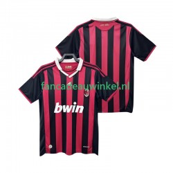 AC Milan Wedstrijdshirt met Korting 2009 Retro Thuis Heren 2010 Korte Mouw