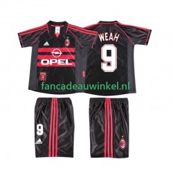 AC Milan Wedstrijdshirt met Korting WEAH 9 Retro 3rd Kind 1998 1999 Korte Mouw