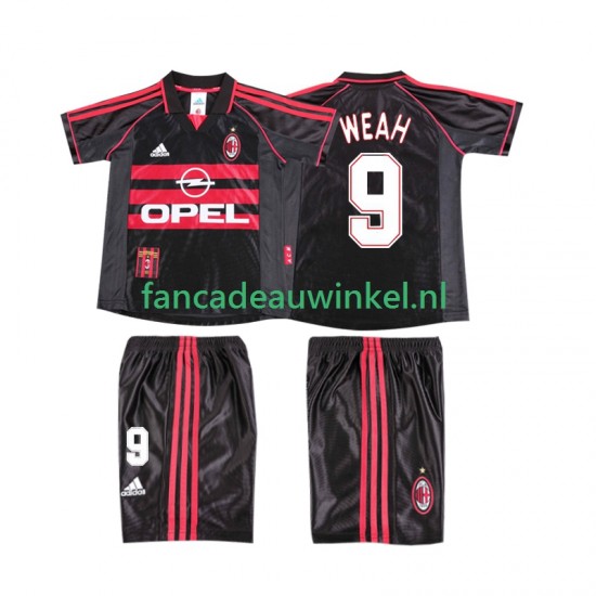 AC Milan Wedstrijdshirt met Korting WEAH 9 Retro 3rd Kind 1998 1999 Korte Mouw