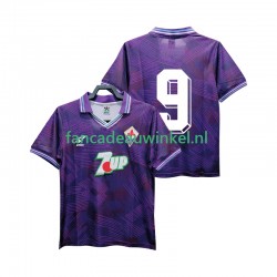 Fiorentina Wedstrijdshirt met Korting 9 1992 1993 Retro Thuis Heren Korte Mouw
