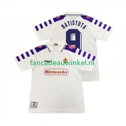 Fiorentina Wedstrijdshirt met Korting BASTUTA 9 Retro Uit Heren 1998 1999 Korte Mouw