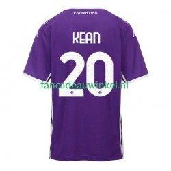 Fiorentina Wedstrijdshirt met Korting Kean 20 Thuis Heren 2025-26 Korte Mouw