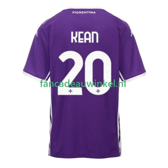 Fiorentina Wedstrijdshirt met Korting Kean 20 Thuis Heren 2025-26 Korte Mouw