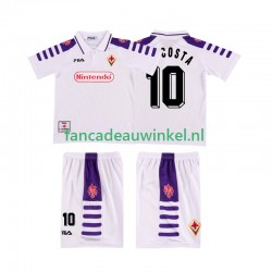 Fiorentina Wedstrijdshirt met Korting RUI COSTA 10 Retro Uit Kind 1998 1999 Korte Mouw