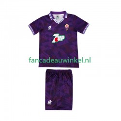 Fiorentina Wedstrijdshirt met Korting 1992 1993 Retro Thuis Kind Korte Mouw