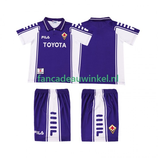 Fiorentina Wedstrijdshirt met Korting 2000 Retro Thuis Kind 1999 Korte Mouw