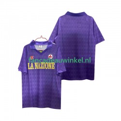 Fiorentina Wedstrijdshirt met Korting 1989 1990 Retro Thuis Heren Korte Mouw