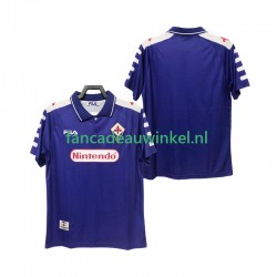 Fiorentina Wedstrijdshirt met Korting Retro Thuis Heren 1998 1999 Korte Mouw