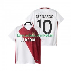 AS Monaco Wedstrijdshirt met Korting BERNARDO 10 2016 2017 Thuis Heren Korte Mouw