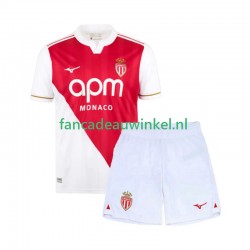 AS Monaco Wedstrijdshirt met Korting Thuis Kind 2025-26 Korte Mouw