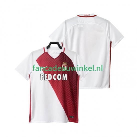 AS Monaco Wedstrijdshirt met Korting 2016 2017 Thuis Heren Korte Mouw