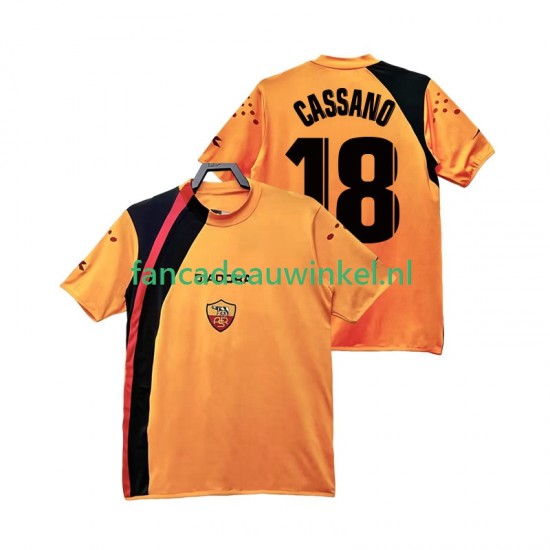 AS Roma Wedstrijdshirt met Korting CASSANO 18 2005 Retro Thuis Heren 2006 Korte Mouw