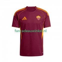 AS Roma Wedstrijdshirt met Korting Thuis Heren 2025-26 Korte Mouw