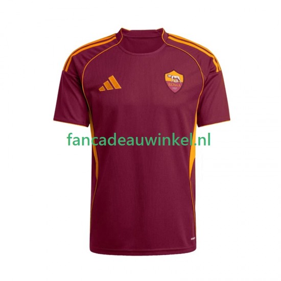 AS Roma Wedstrijdshirt met Korting Thuis Heren 2025-26 Korte Mouw