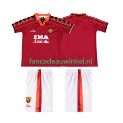 AS Roma Wedstrijdshirt met Korting Retro Thuis Kind 1998 1999 Korte Mouw