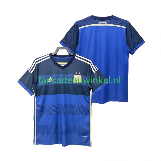 Argentinië Wedstrijdshirt met Korting 2014 Retro Uit Heren Korte Mouw