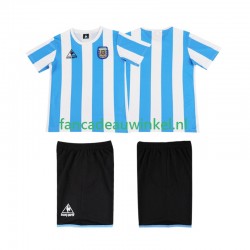 Argentinië Wedstrijdshirt met Korting 1986 Retro Thuis Kind Korte Mouw