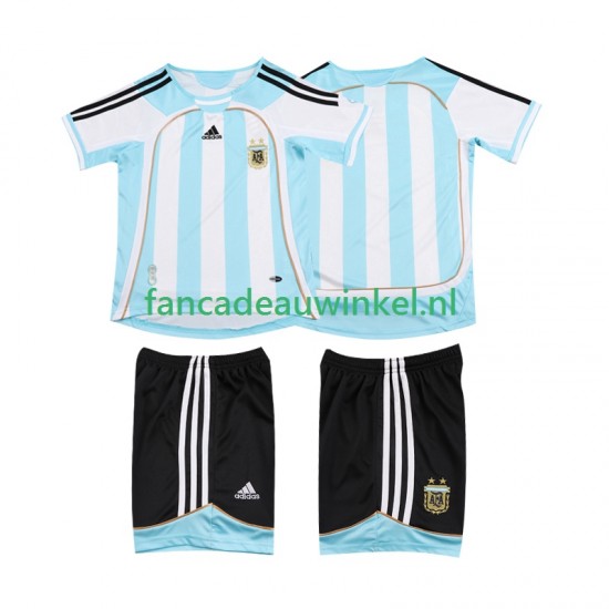 Argentinië Wedstrijdshirt met Korting 2007 Retro Thuis Kind 2006 Korte Mouw
