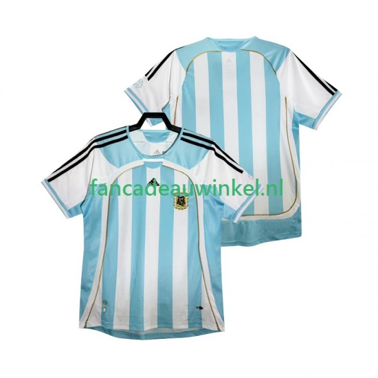 Argentinië Wedstrijdshirt met Korting 2014 Retro Thuis Heren Korte Mouw