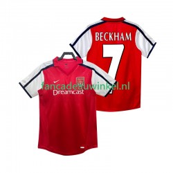Arsenal Wedstrijdshirt met Korting BECKHAM 7 2001 Retro Thuis Heren 2002 Korte Mouw