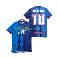 Arsenal Wedstrijdshirt met Korting BERGKAMP 10 1995 1996 Retro Uit Heren Korte Mouw
