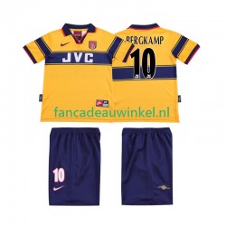 Arsenal Wedstrijdshirt met Korting BERGKAMP 10 1997 Retro Uit Kind 1999 Korte Mouw