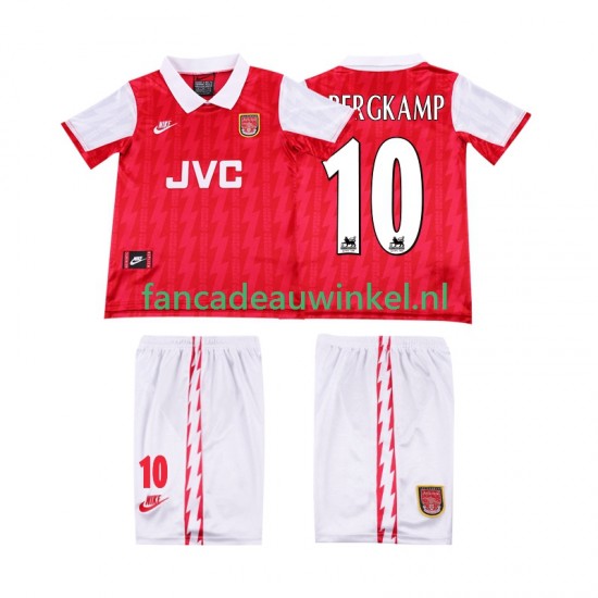 Arsenal Wedstrijdshirt met Korting BERGKAMP 10 1996 Retro Thuis Kind 1994 Korte Mouw