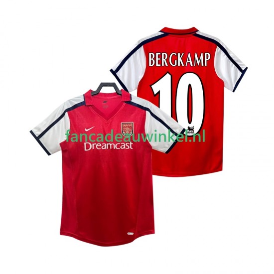 Arsenal Wedstrijdshirt met Korting BERGKAMP 10 2001 Retro Thuis Heren 2002 Korte Mouw