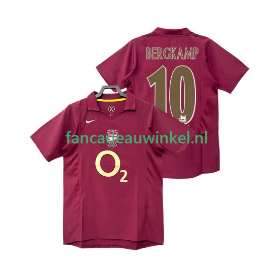 Arsenal Wedstrijdshirt met Korting BERGKAMP 10 2005 Retro Thuis Heren 2006 Korte Mouw