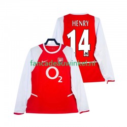 Arsenal Wedstrijdshirt met Korting Henry 14 2003 Retro Thuis Heren 2002 Lange Mouw