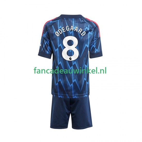 Arsenal Wedstrijdshirt met Korting Martin Odegaard 8 Uit Kind 2025-26 Korte Mouw