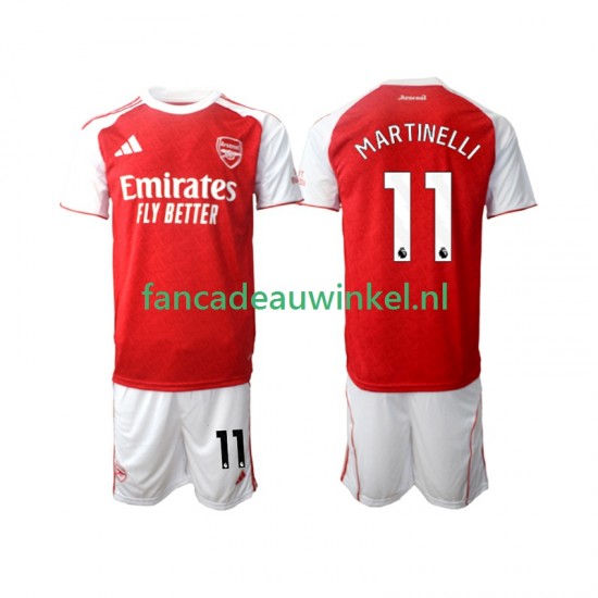 Arsenal Wedstrijdshirt met Korting Martin Zubimendi 11 Thuis Kind 2025-26 Korte Mouw