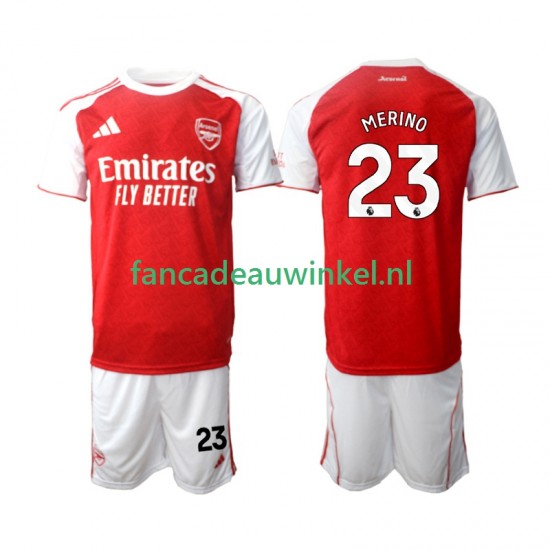 Arsenal Wedstrijdshirt met Korting Merino 23 Thuis Kind 2025-26 Korte Mouw