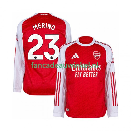 Arsenal Wedstrijdshirt met Korting Merino 23 Thuis Heren 2025-26 Lange Mouw