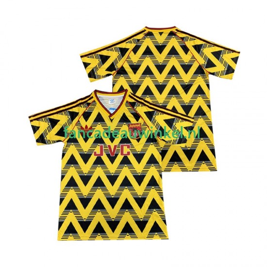 Arsenal Wedstrijdshirt met Korting 1991 1993 Retro Uit Heren Korte Mouw