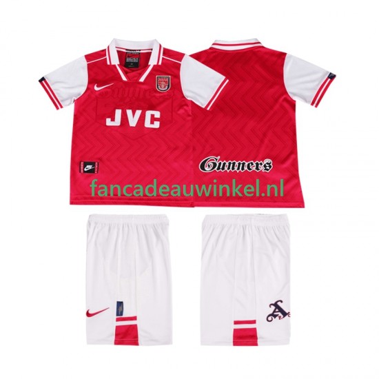 Arsenal Wedstrijdshirt met Korting 1996 1997 Retro Thuis Kind Korte Mouw