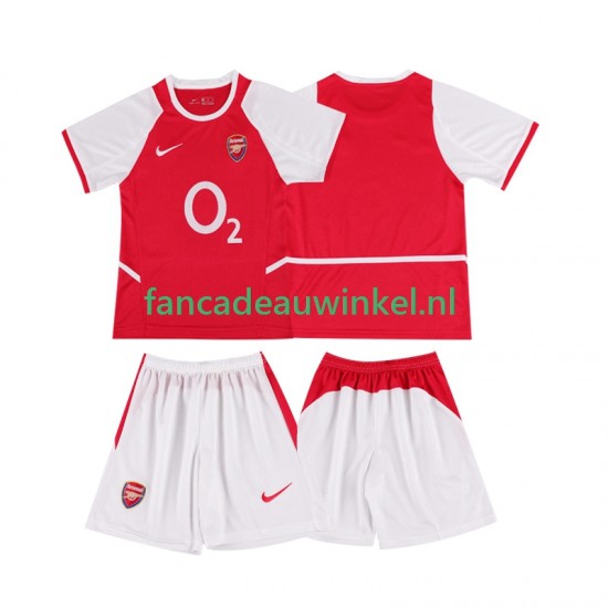 Arsenal Wedstrijdshirt met Korting 2003 Retro Thuis Kind 2002 Korte Mouw