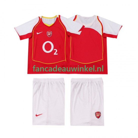 Arsenal Wedstrijdshirt met Korting 2005 Retro Thuis Kind 2004 Korte Mouw