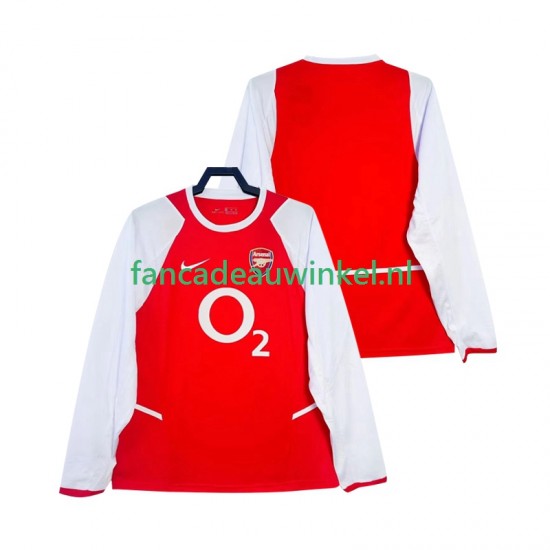 Arsenal Wedstrijdshirt met Korting 2003 Retro Thuis Heren 2002 Lange Mouw