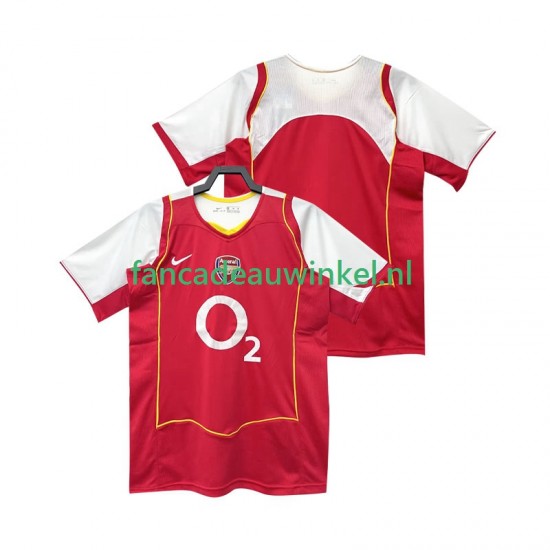 Arsenal Wedstrijdshirt met Korting 2005 Retro Thuis Heren 2004 Korte Mouw