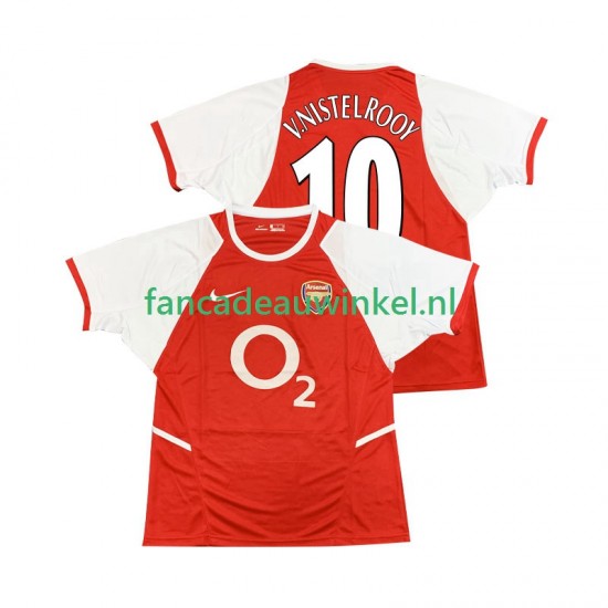 Arsenal Wedstrijdshirt met Korting Ruud van Nistelrooy 10 2003 Retro Thuis Heren 2002 Korte Mouw
