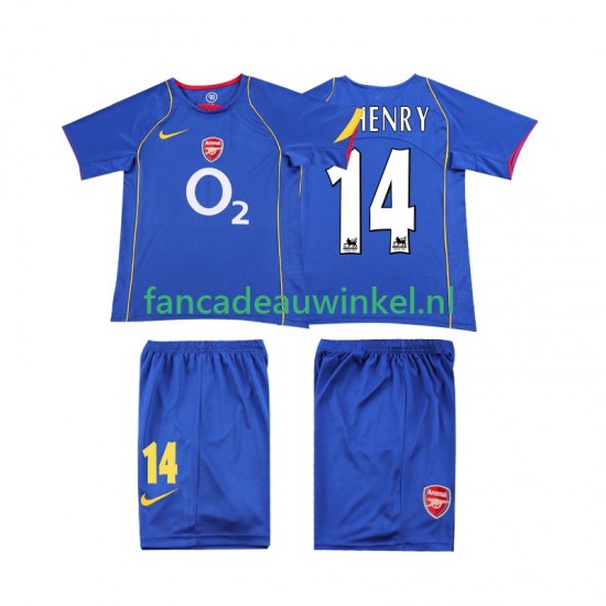 Arsenal Wedstrijdshirt met Korting Thierry Henry 14 2005 Retro Uit Kind 2004 Korte Mouw