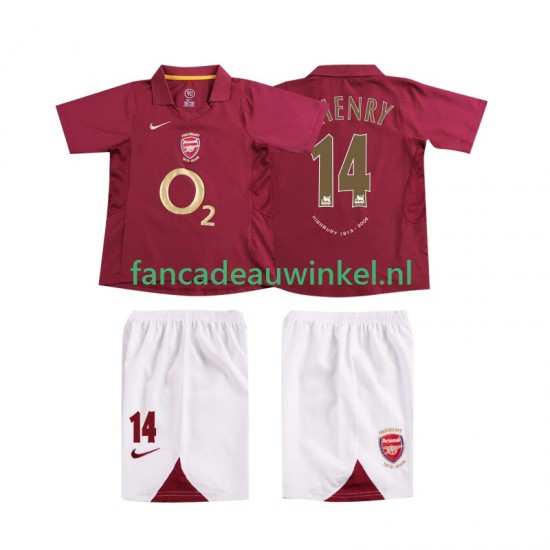Arsenal Wedstrijdshirt met Korting Thierry Henry 14 2005 Retro Thuis Kind 2006 Korte Mouw