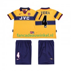 Arsenal Wedstrijdshirt met Korting VIEIRA 4 1997 Retro Uit Kind 1999 Korte Mouw
