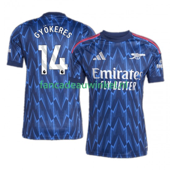 Arsenal Wedstrijdshirt met Korting Viktor Gyokeres 14 Uit Heren 2025-26 Korte Mouw