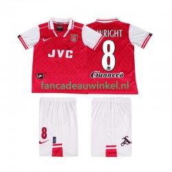 Arsenal Wedstrijdshirt met Korting WRIGHT 8 1996 1997 Retro Thuis Kind Korte Mouw