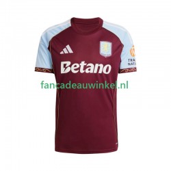 Aston Villa Wedstrijdshirt met Korting Thuis Heren 2025-26 Korte Mouw