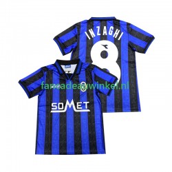 Atalanta Wedstrijdshirt met Korting INZAGHI 8 1996 1997 Thuis Heren Korte Mouw