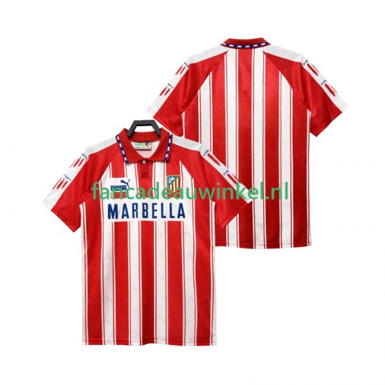 Atlético Madrid Wedstrijdshirt met Korting 1995 Retro Thuis Heren 1994 Korte Mouw