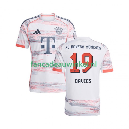 FC Bayern München Wedstrijdshirt met Korting Alphonso Davies 19 Uit Heren 2025-26 Korte Mouw